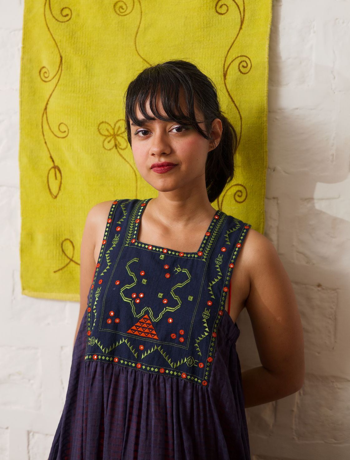 Retro Snake Game Dress - Soof Embroidery (Set of 2) Chilka Retro Snake Game Dress - Soof Embroidery (Set of 2) Chilka