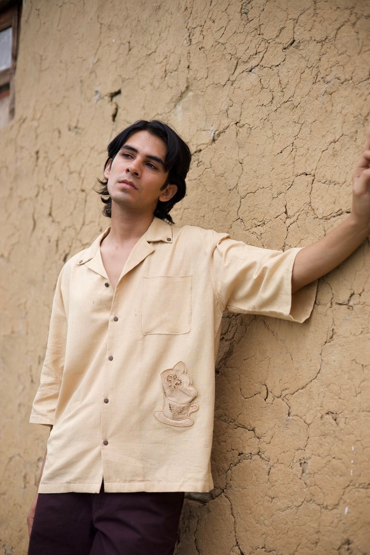 High Tea Shirt - Indo Jewish Embroidery
