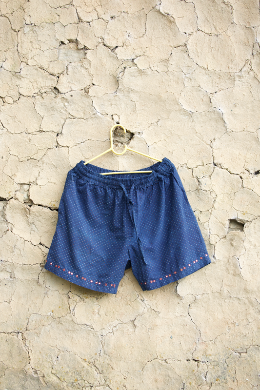 Galaxy Short - Ajrakh Block Print - Made in Ajrakhpur, Gujarat